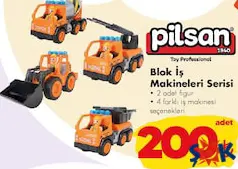 PİLSAN OYUNCAK BLOK İŞ MAKİNELERİ SERİSİ PİLSAN OYUNCAK BLOK İŞ MAKİNELERİ SERİSİ
